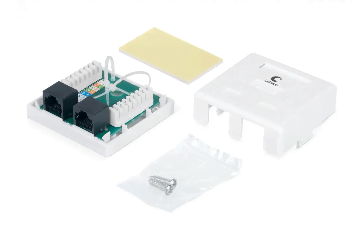Компьютерная розетка RJ-45 Cabeus WS-8P8C-Cat.6-2-3