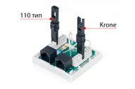 Компьютерная розетка RJ-45 Cabeus WS-8P8C-Cat.6-2