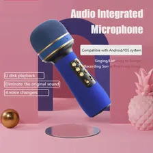 🛍 Ручной микрофон WS-898 Bluetooth, беспроводной караоке, двойной динамик, конденсаторный, для iOS, Android, Smart TV