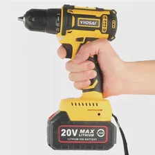 VVOSAI WS-7020-B1 20V Cordless Drill Electric Screwdriver, 3/8 inch Chuck Size, 2 Speed, 50N.m Torque, 4.0Ah Battery